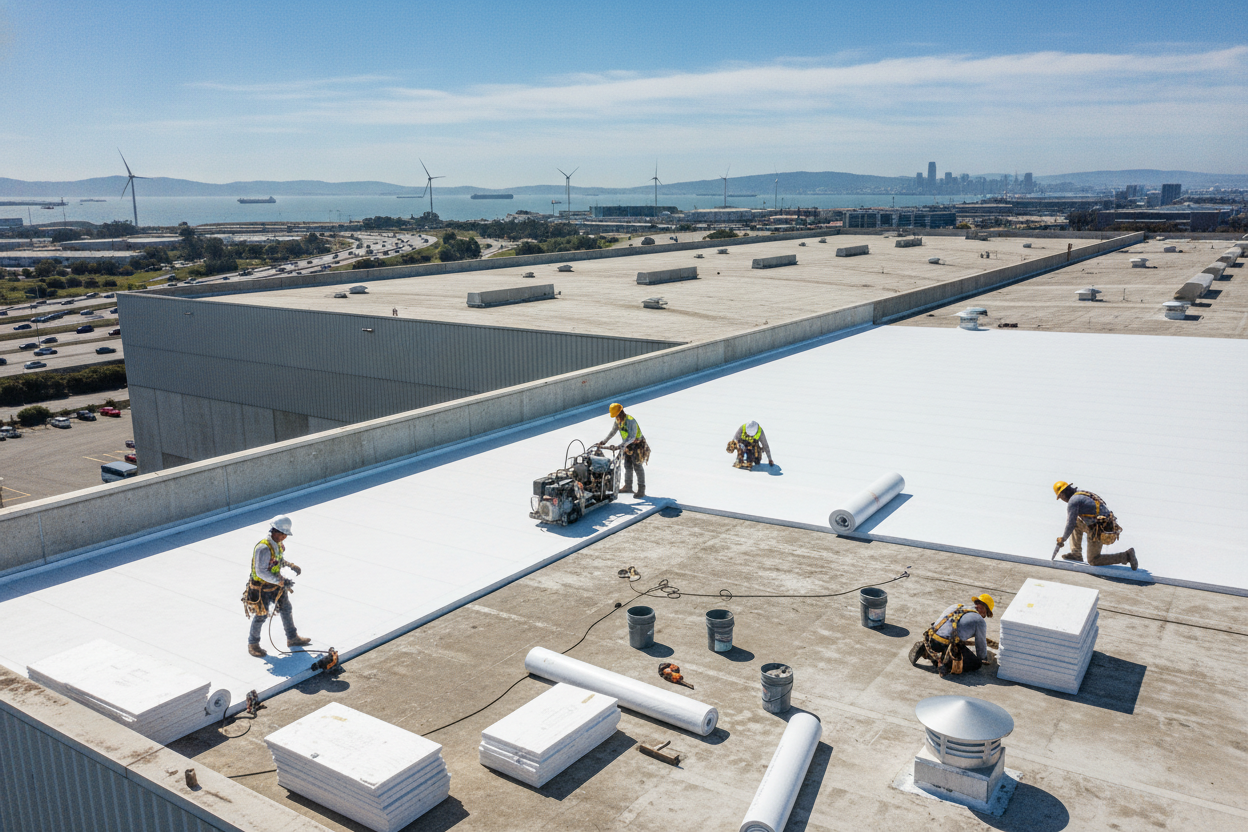 Commercial Roof Installation Santa Clara